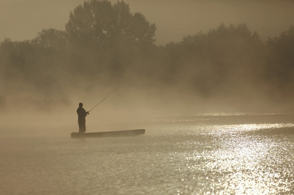 ribolov, jezero