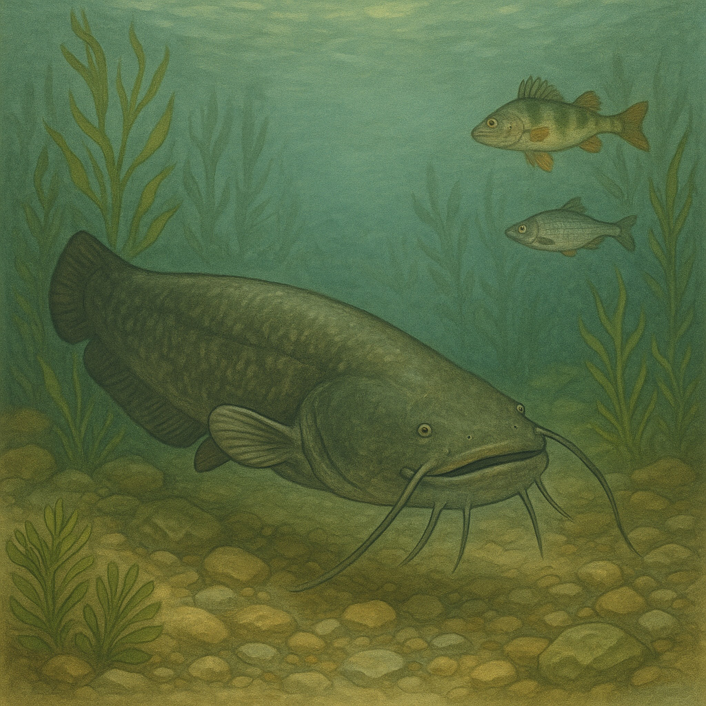 som, riba, ribe, jezero, jezera, Silurus glanis