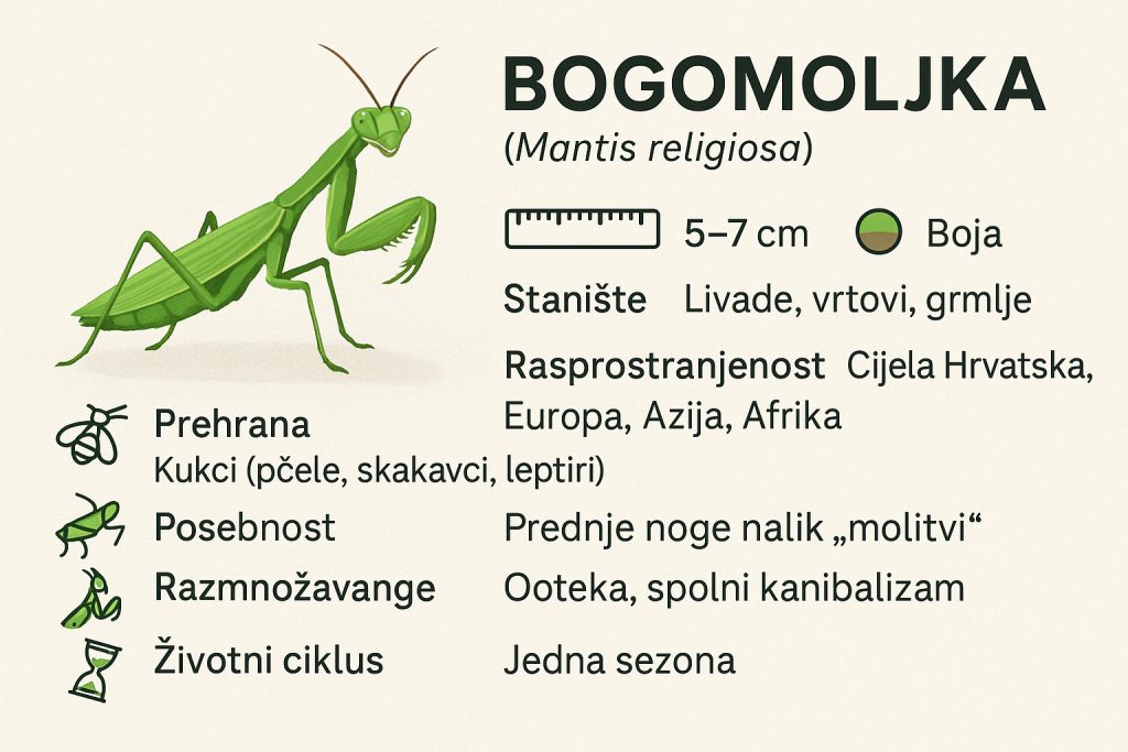 bogomoljka, Mantis religiosa