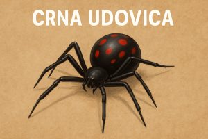 Crna udovica Latrodectus tredecimguttatus,