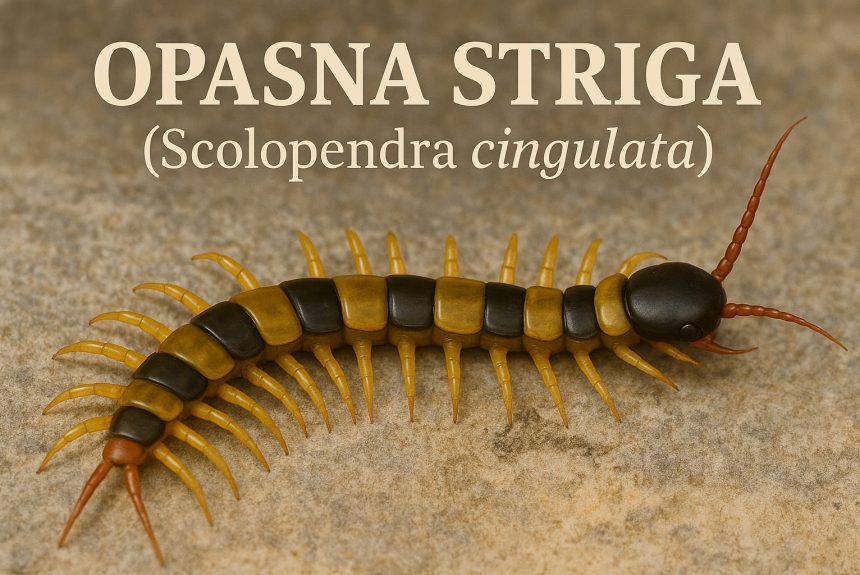 🦂 Opasna striga – hrvatski div među stonogama