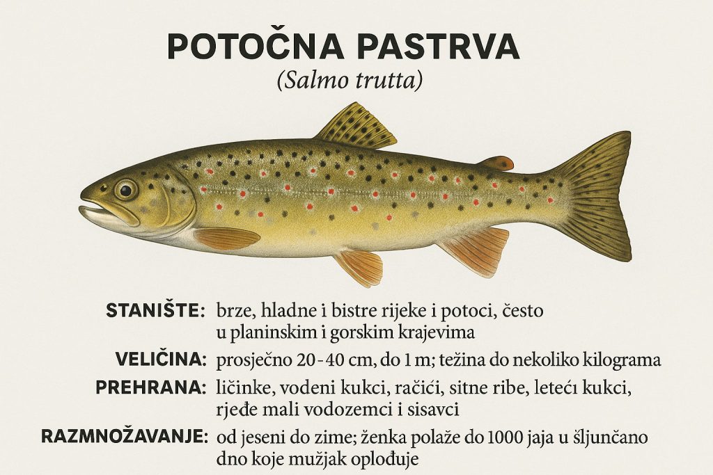 potočna pastrva, salmo trutta