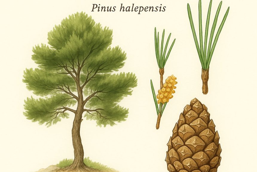 alepski bor, Pinus halepensis