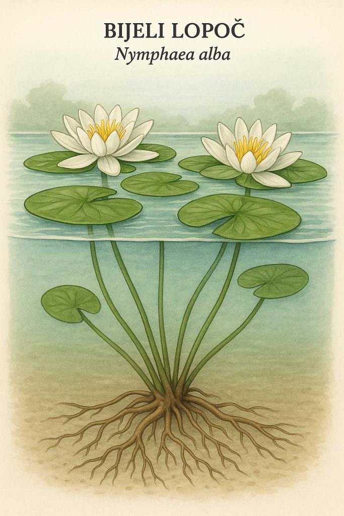 lopoč, Nymphaea alba