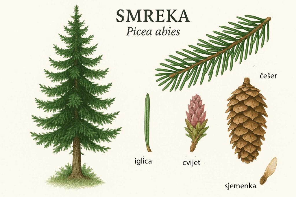 smreka, Picea abies)