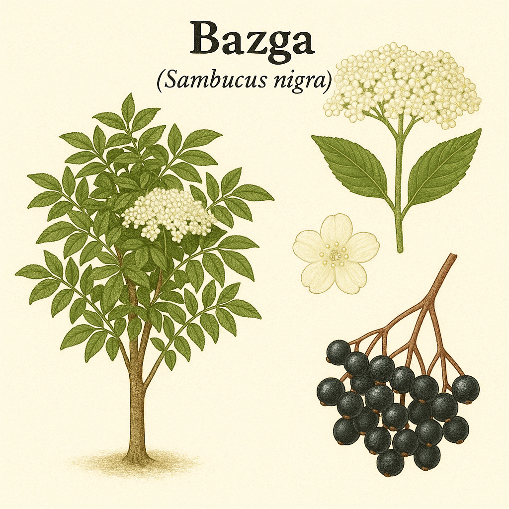 Bazga, Sambucus nigra