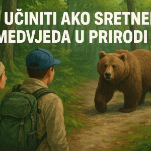 sretnuti medvjeda u prirodi, Smeđi medvjed, Ursus arctos