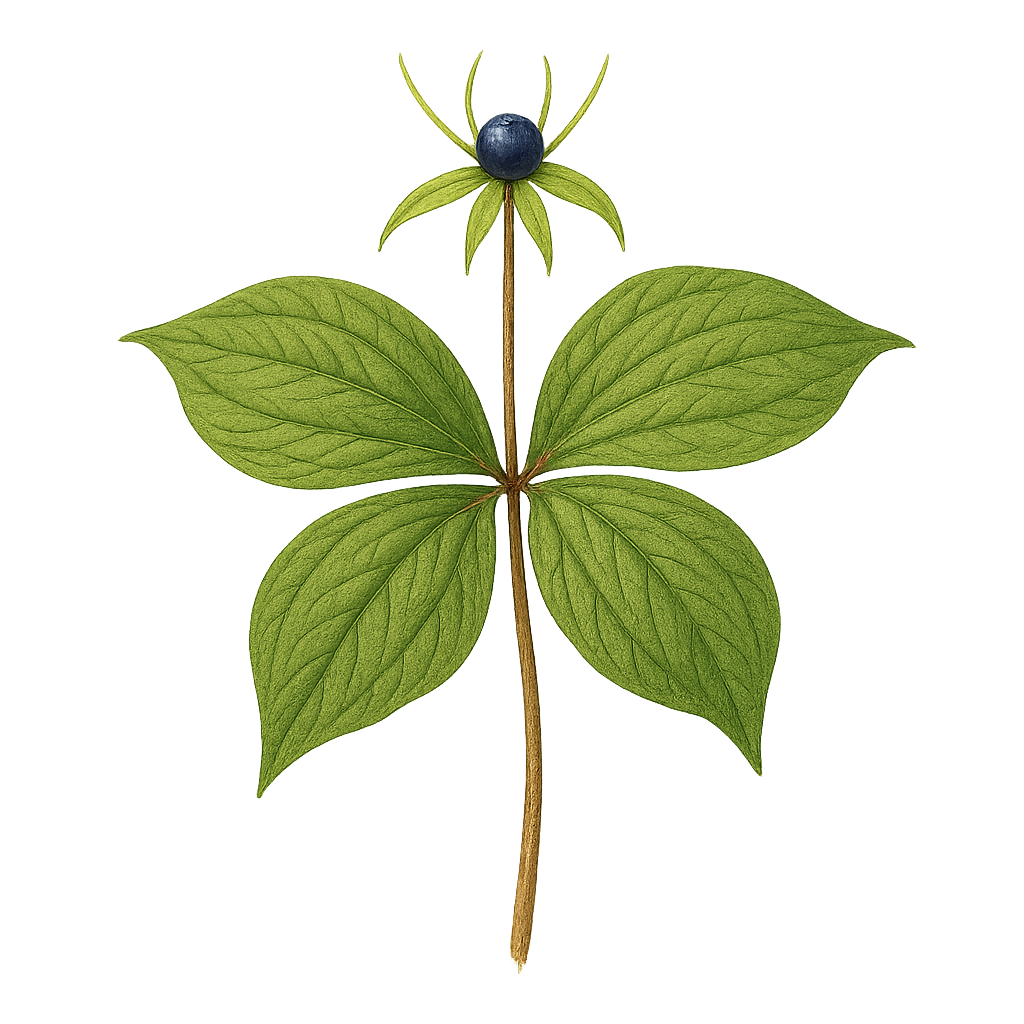 Petrov križ (Paris quadrifolia)