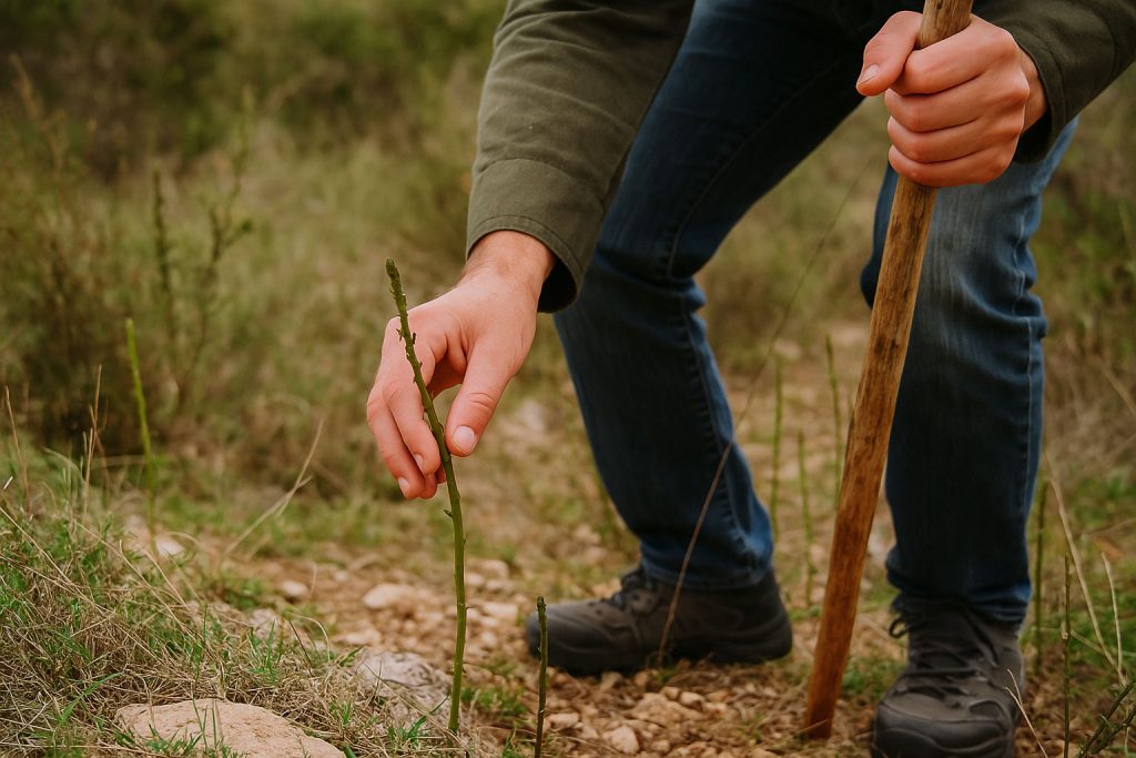 Divlja šparoga, oštrolisna šparoga. Asparagus acutifolius