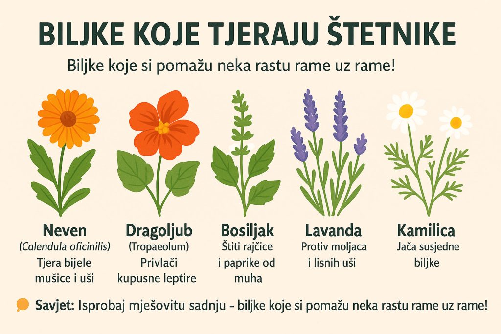 biljke koje tjeraju štetnike