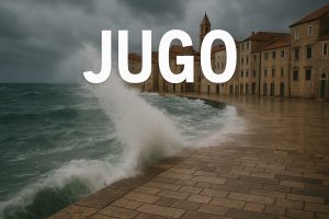 jugo, vjetar, more