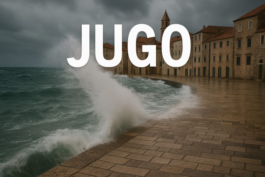 jugo, vjetar, more