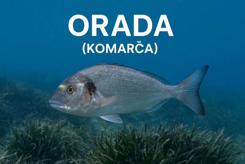 orada, Sparus aurata, komarča