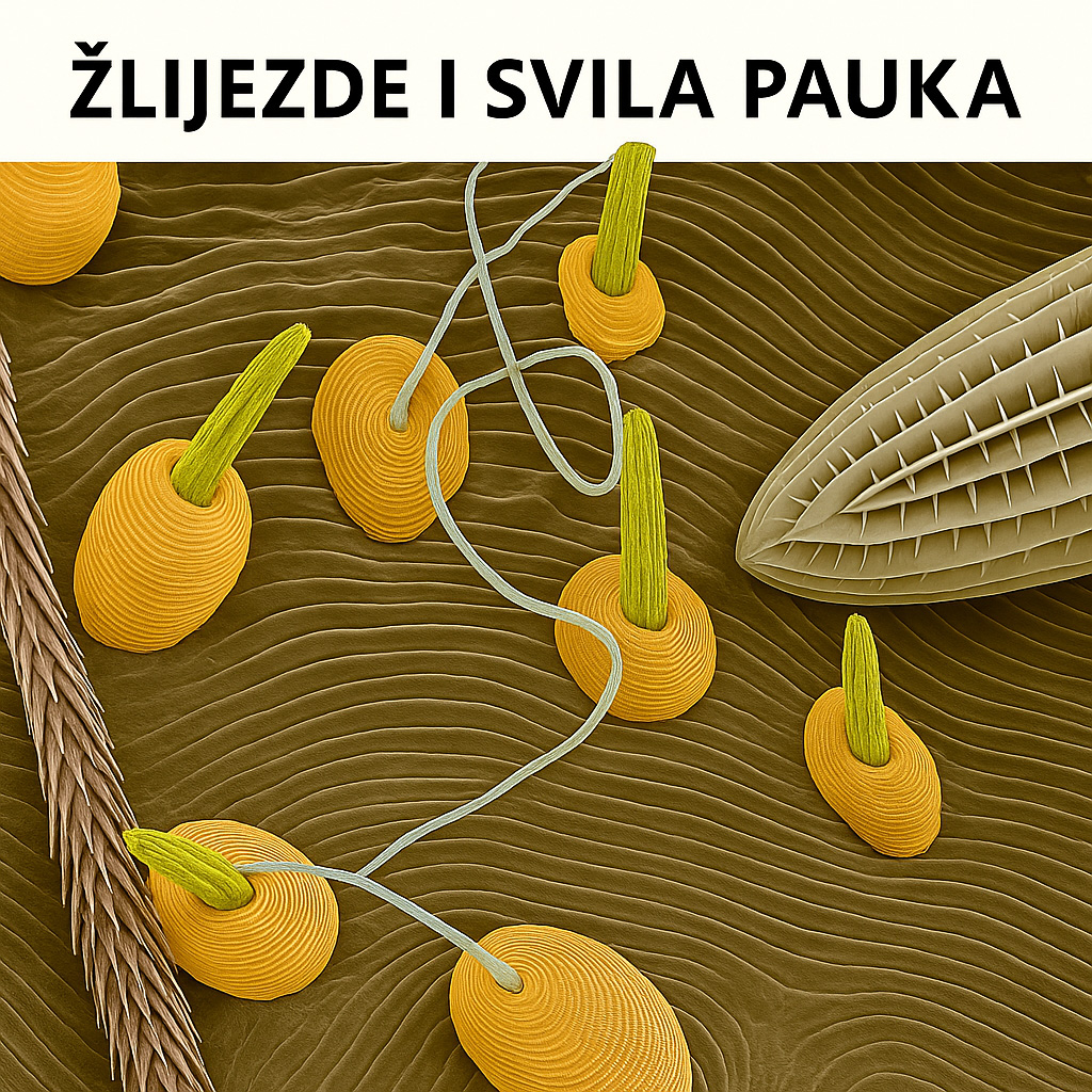 pauk, pauci, svila, žlijezda