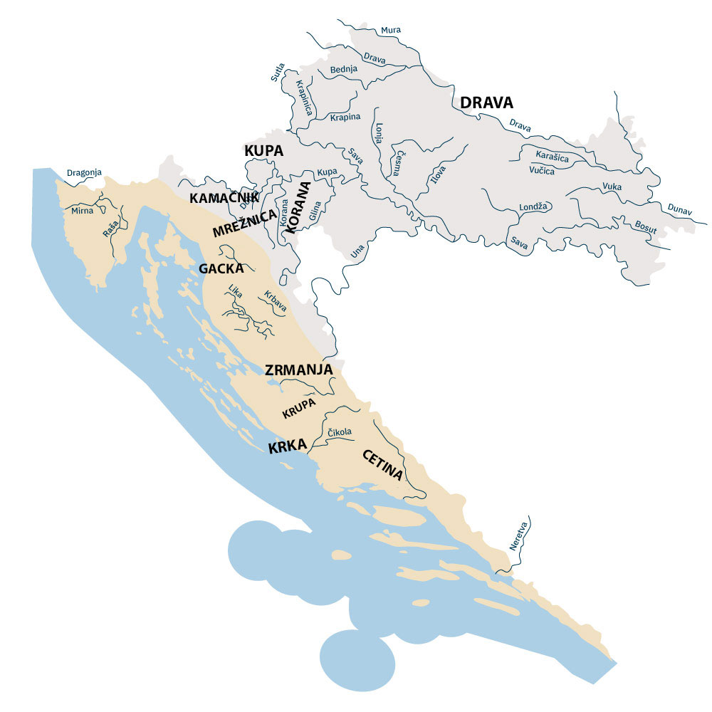 najljepše rijeke u Hrvatskoj, most beautiful rivers in Croatia