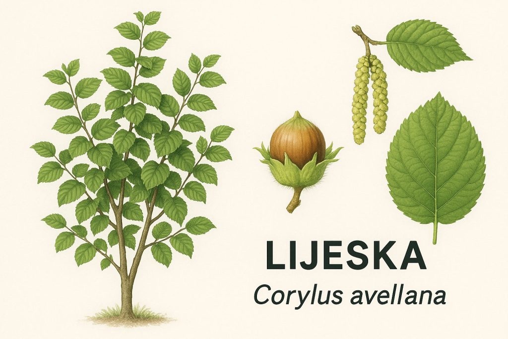 lijeska, Corylus avellana