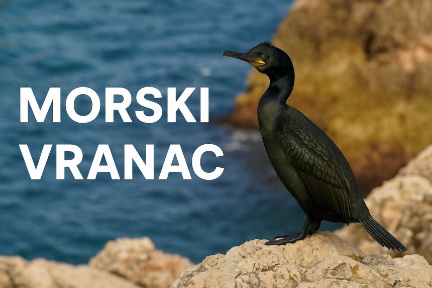 morski vranac Gulosus aristotelis, Phalacrocorax aristotelis