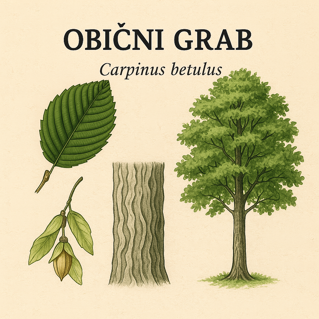 obični grab, Carpinus betulus