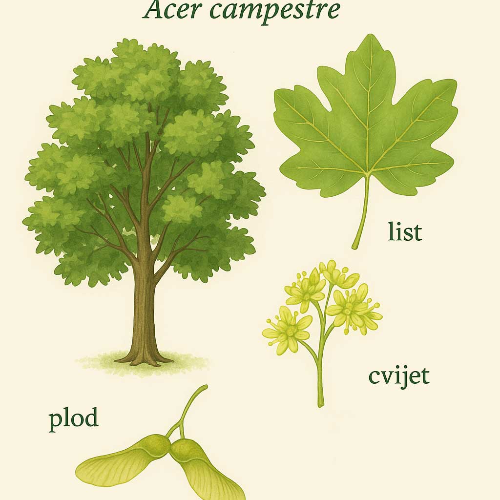 javor klen, Acer campestre