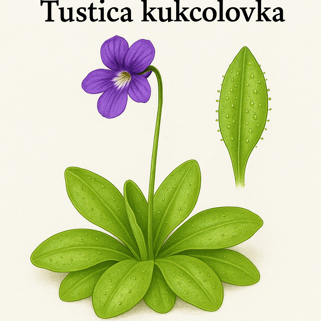 tustica kukcolovka, inguicula vulgaris