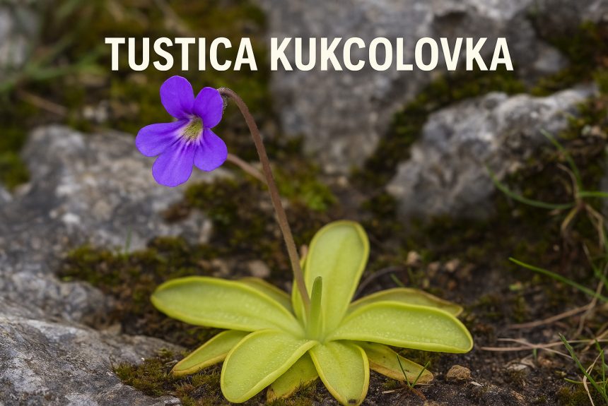 tustica kukcolovka, inguicula vulgaris