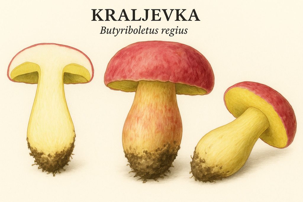 kraljevka, gljiva, Butyriboletus regius