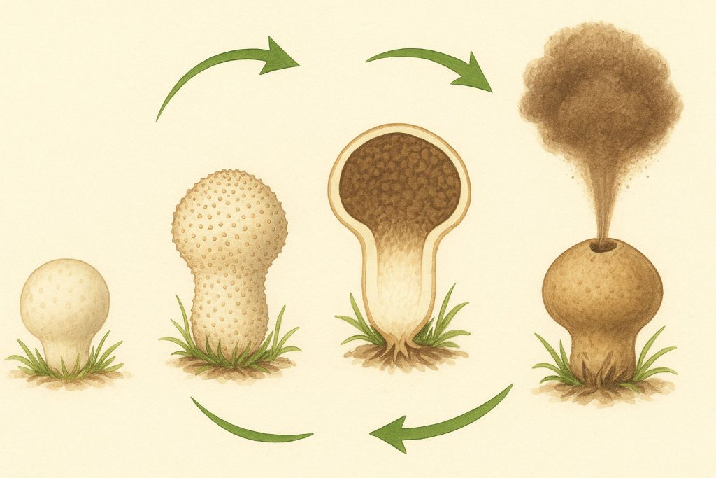 gljive, puhare, puhara, tikvasta puhara, Lycoperdon perlatum