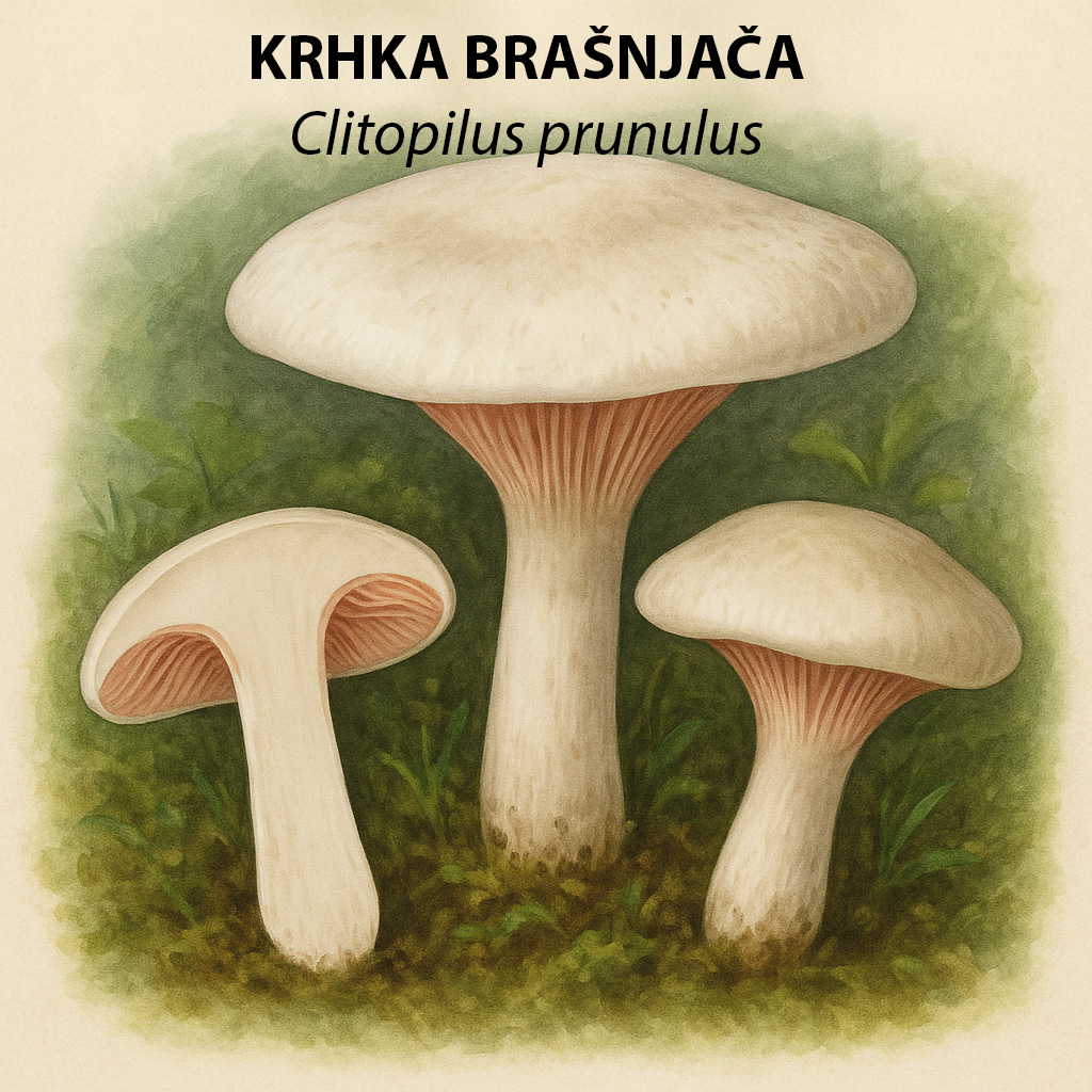 Krhka brašnjača, Clitopilus prunulus