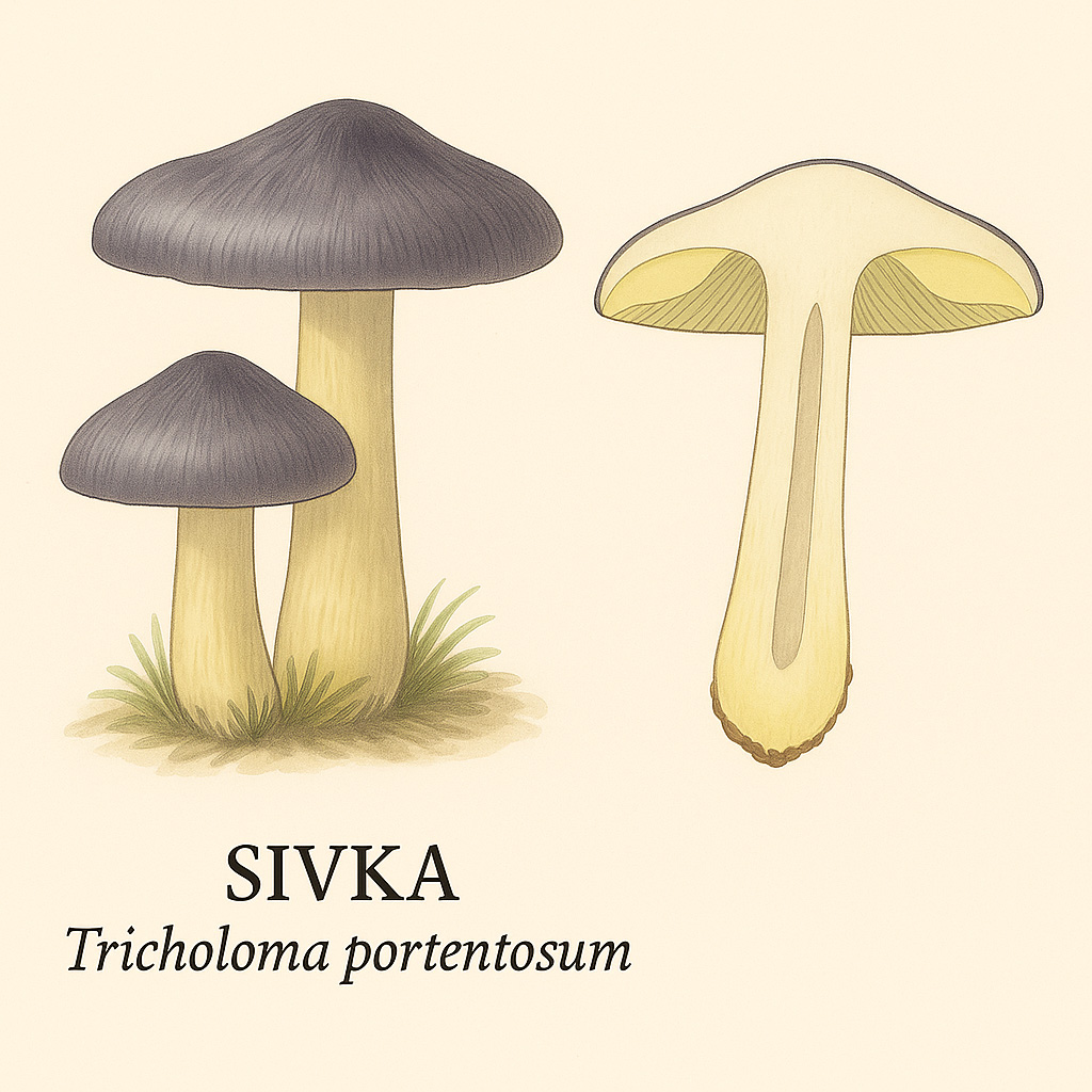 Sivka, Tricholoma portentosum, najbolja vitezovka