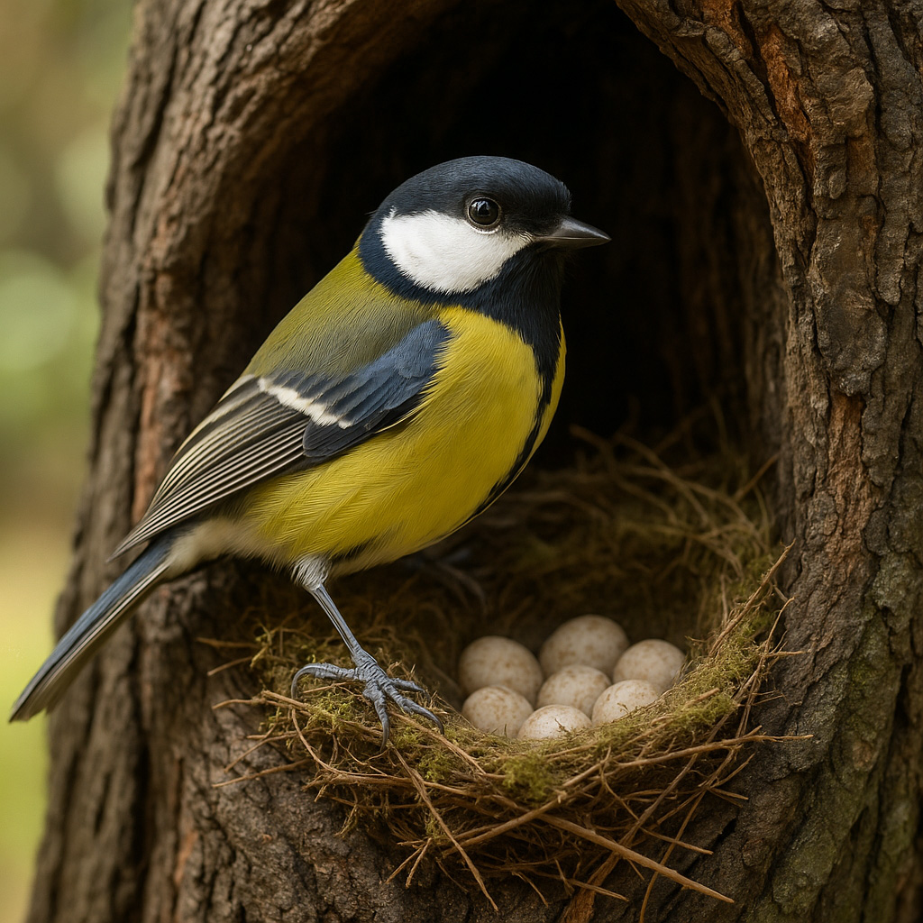 velika sjenica, Parus major